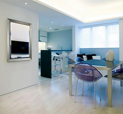 Espejo de pared biselado, espejo decorativo para la casa y la oficina