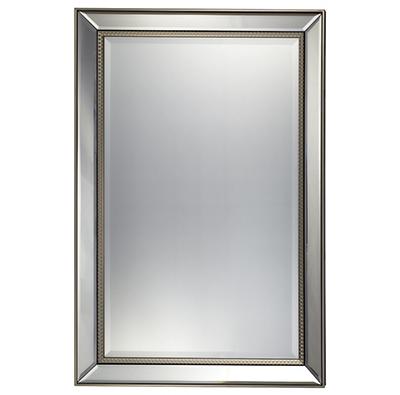 Espejo rectangular con marco de poliestireno