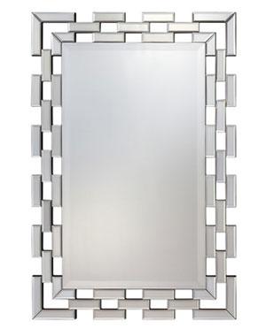Espejo rectangular con marco MDF para dormitorio