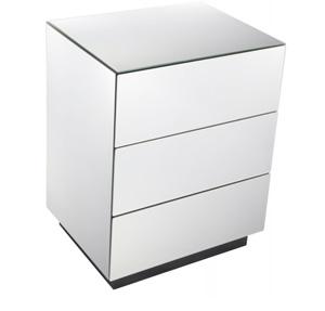 Mirrored Nightstand, Bedside Table 